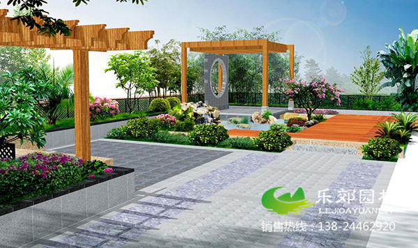 中式别墅庭院设计图